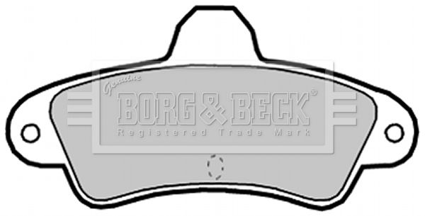 BORG & BECK Комплект тормозных колодок, дисковый тормоз BBP2128